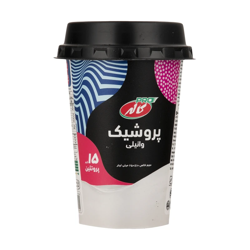 شیر پروشیک وانیل بدون قند کاله پرو - 225 میلی لیتر