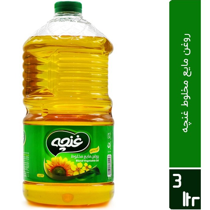 روغن مایع پخت و پز غنچه - 3 لیتر